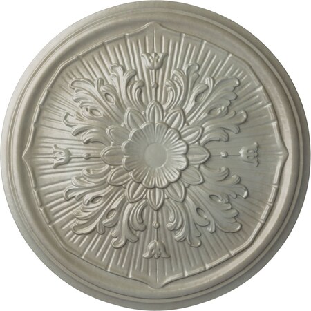 Ekena Millwork Luton Ceiling Medallion (Fits Canopies up to 1 1/8"), Hand-Painted Flash Gold, 15 3/4"OD x 5/8"P CM16LUFLS